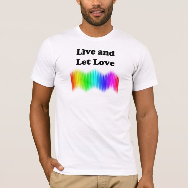 T-shirts Viva e deixe o amor (Frente)
