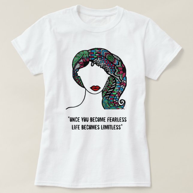 T-shirts Viva Fearlessly (Frente do Design)