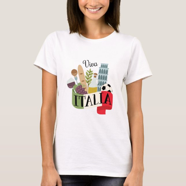 T-shirts Viva Italia (Frente)