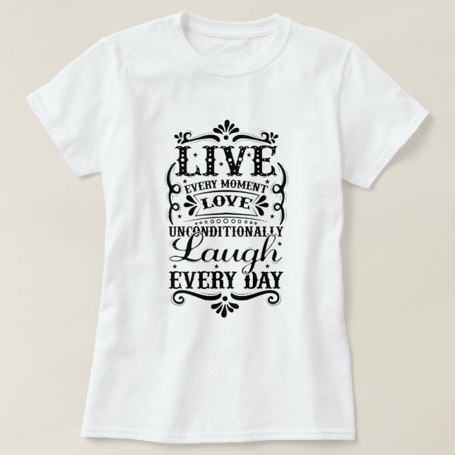 T-SHIRTS VIVE AMOR RAIVA (Frente do Design)