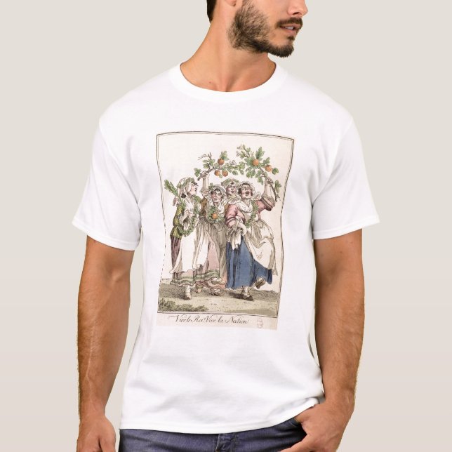 T-shirts Vive le Roi, la Nation de Vive (Frente)