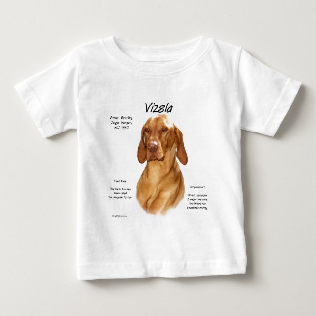 T-shirts Vizsla History Design (Frente)