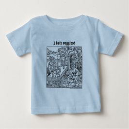 T-shirts Vlad "eu deio vegetarianos!" tshirt infantil
