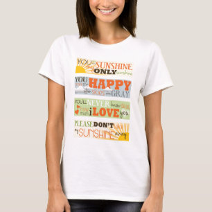 T-shirts Você é minha luz do sol