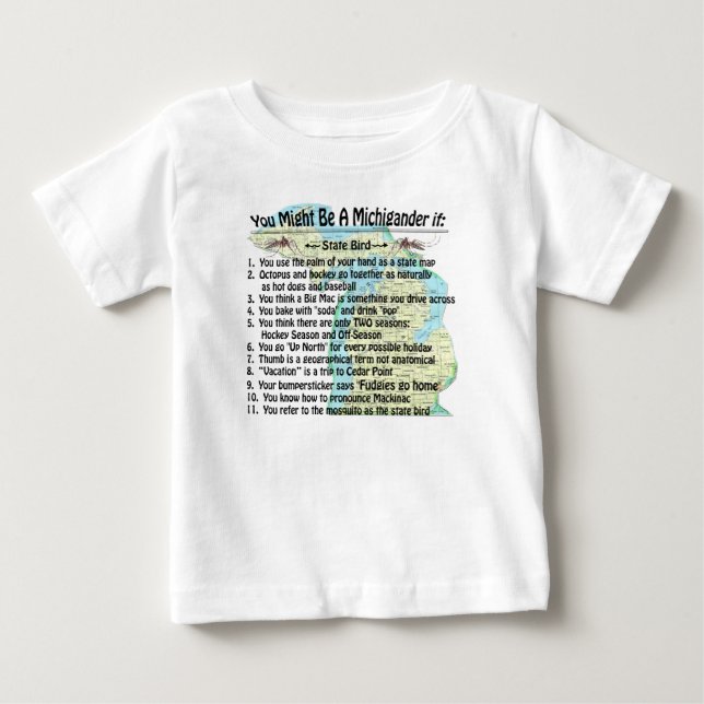 T-shirts Você Pode Ser Um Michigander Se: (Frente)
