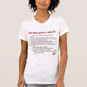 T-shirts Você sabe que você é uma enfermeira se… t-shi