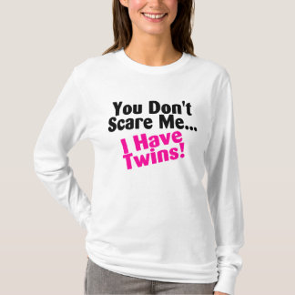 T-shirts Você susto mim eu não tenho o preto cor-de-rosa