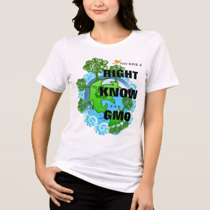 T-shirts Você Tem o Direito de Saber se é OGM