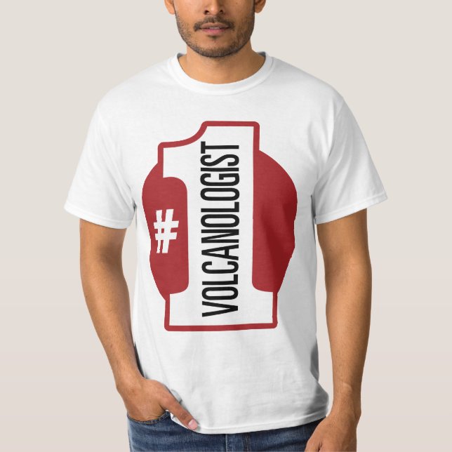 T-shirts Volcanologist do número 1 (Frente)