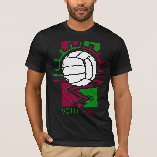 T-shirts Voleibol do vintage (Frente)