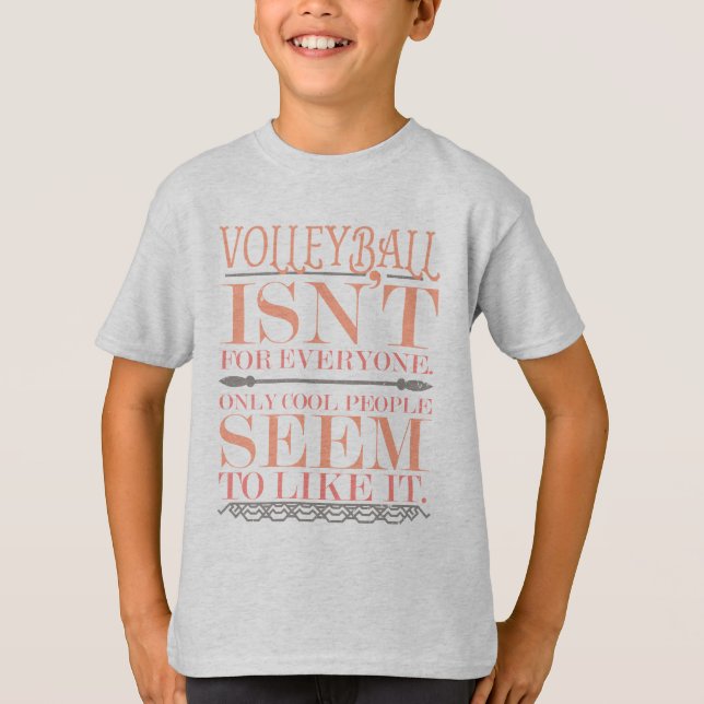 T-shirts Voleibol não é para todos Apenas Pessoas Legal (Frente)