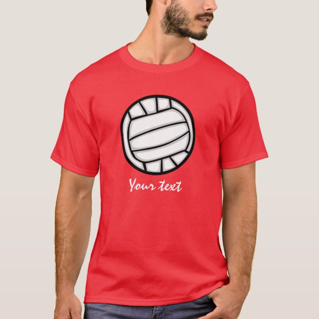 T-shirts Voleibol; Vermelho (Frente)