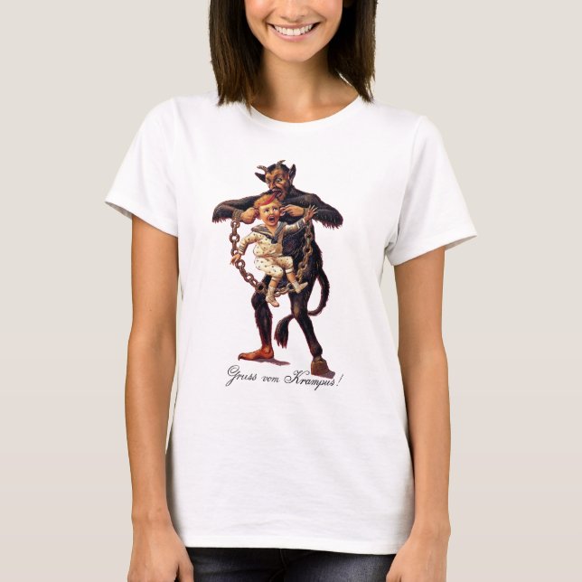 T-shirts Vom de Gruss (cumprimentos de) Krampus (Frente)