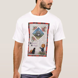 T-shirts Vôo principal da abóbora um papagaio em uma