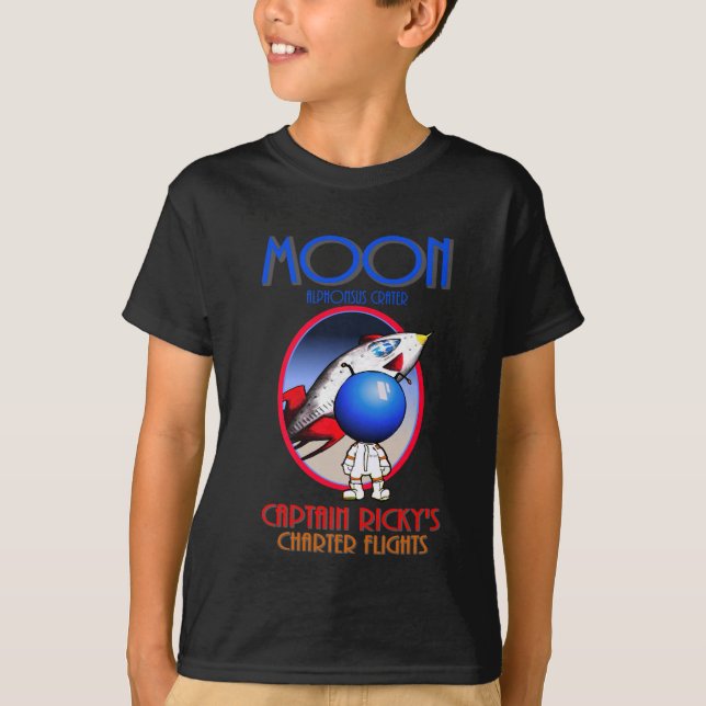 T-SHIRTS VOOS CHARTER DO CAPITÃO RICKYS (Frente)