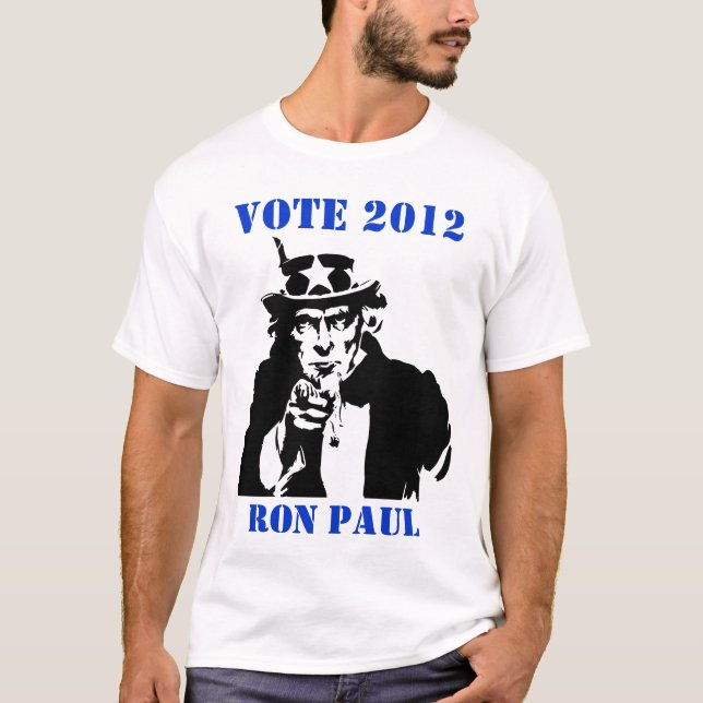T-SHIRTS VOTAÇÃO 2012 RON PAUL (Frente)