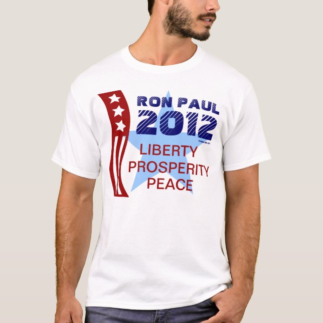 T-shirts Votar Ron Paul para as eleições presidenciais de 2 (Frente)