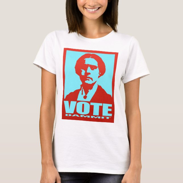 T-shirts Vote Dammit Susan B. Anthony Pop Art (Frente)