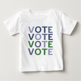T-shirts VOTE em Tons de Azul e Verde