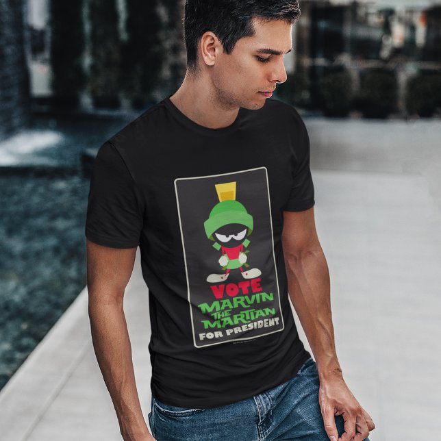 T-shirts Vote MARVIN THE MARTIAN™ para presidente (Criador carregado)