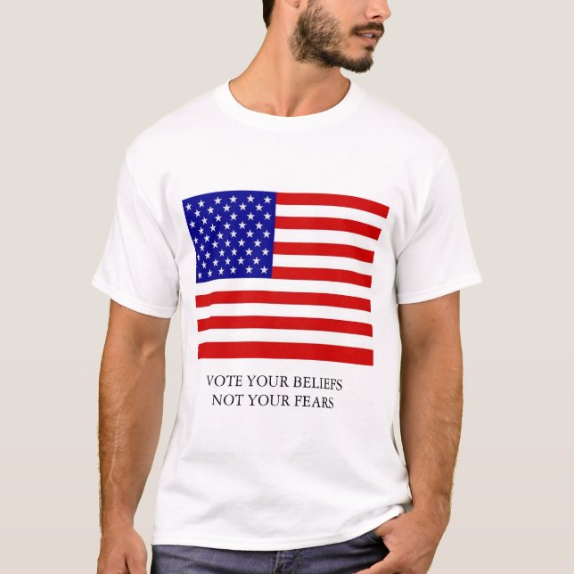 T-shirts Vote suas opiniões! (Frente)