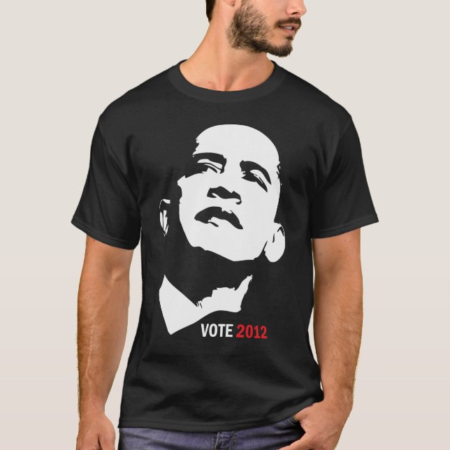 T-shirts Voto Barack Obama 2012 (Frente)