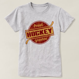 T-shirts Vovó De Hóquei Orgulhosa Com Impressão