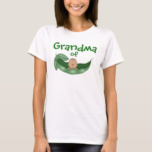 T-shirts Vovó de Menino com Pele Mais Escura