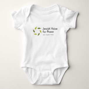 T-shirts Voz judaica para o bebê da paz um Bodysuit da