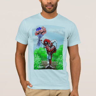 T-shirts w-balões do bobo da corte