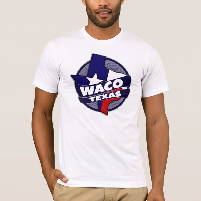 T-shirts Waco Texas flag burst shirt (Frente)
