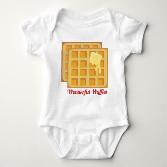 T-shirts Waffles maravilhosos (Frente)