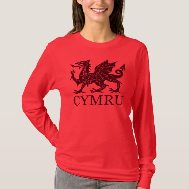 T-shirts Wales CYMRU (Frente)