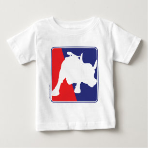 T-shirts Wall Street Red White e Blue Bull