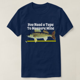 T-shirts Walleye engraçados Pike e fita métrica