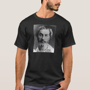 T-shirts Walt Whitman "Insult The Soul" Cita presentes e ca