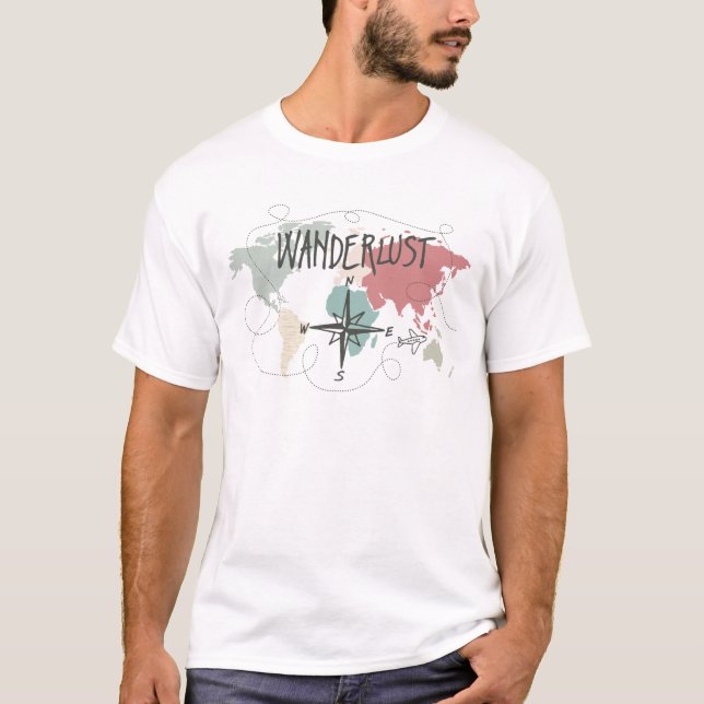 T-shirts Wanderlust (Frente)