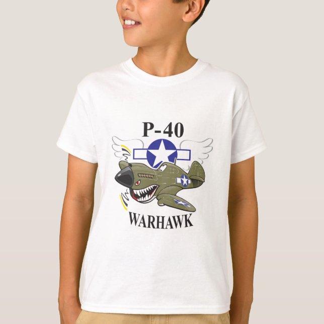 T-shirts warhawk p-40 (Frente)