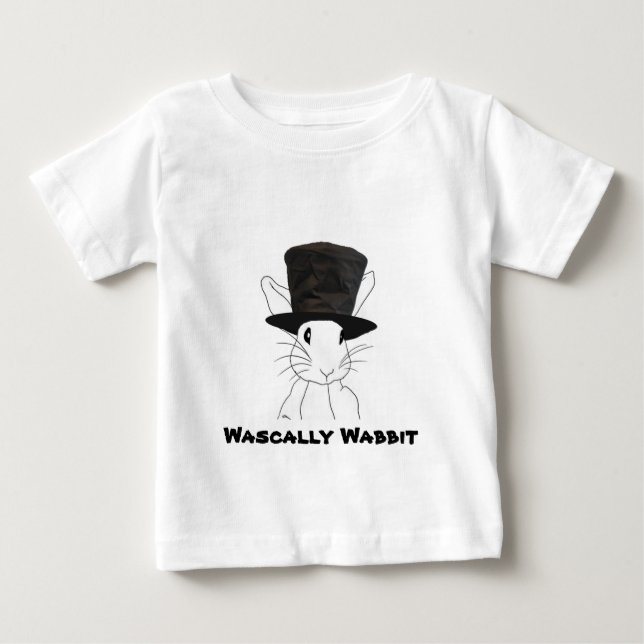 T-shirts Wascally Wabbit Baby (Frente)