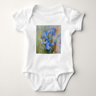 T-shirts Watercolour azul da íris