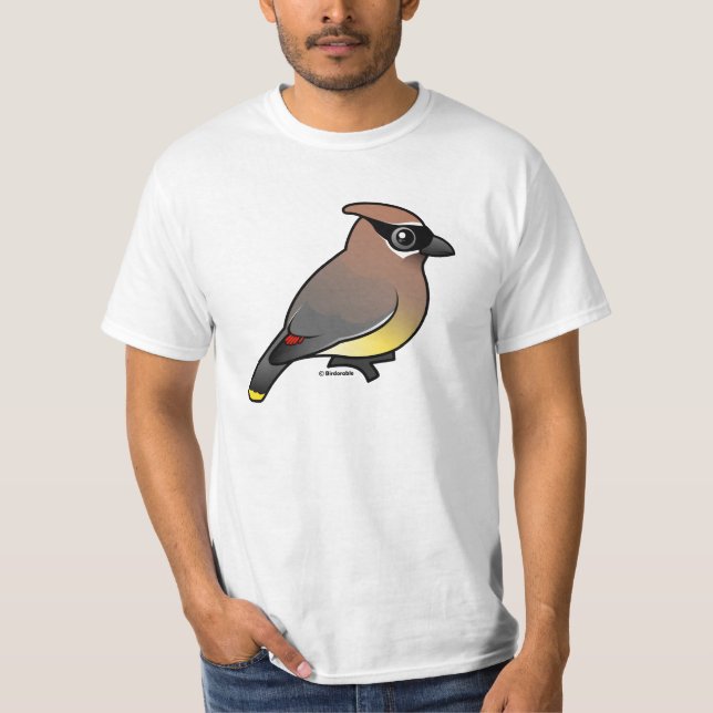 T-shirts Waxwing de cedro (Frente)