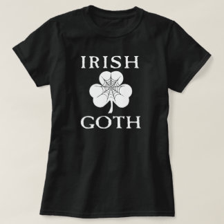 T-shirts Web do Spider do Gótico Irlandês Shamrock