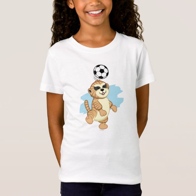 T-shirts Webkinz | Meerkat que joga o futebol (Frente)