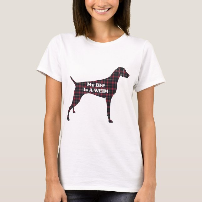 T-shirts Weimaraner BFF (Frente)