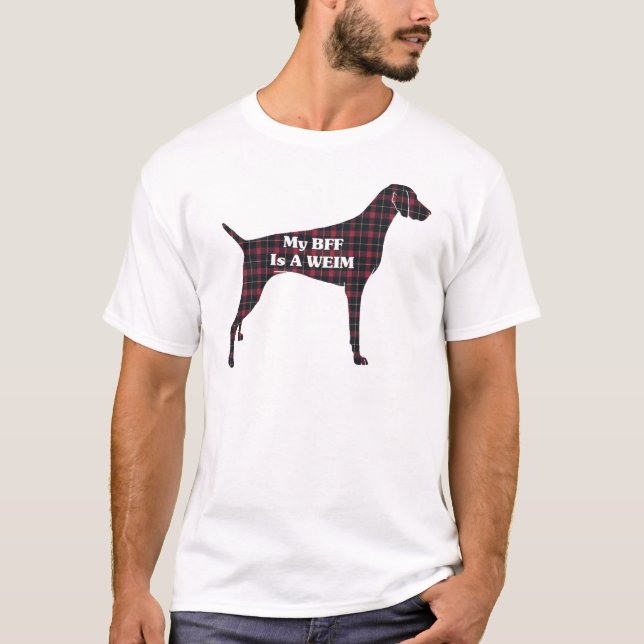 T-shirts Weimaraner BFF (Frente)