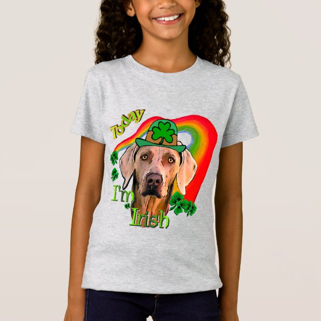 T-shirts Weimaraner Saint Patricks (Frente)