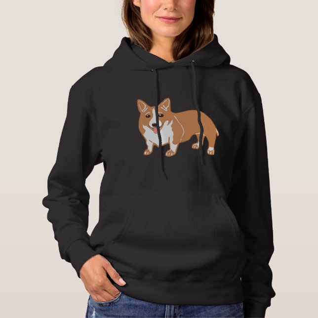T-shirts Welsh Corgi Women's Hoodie (Frente)