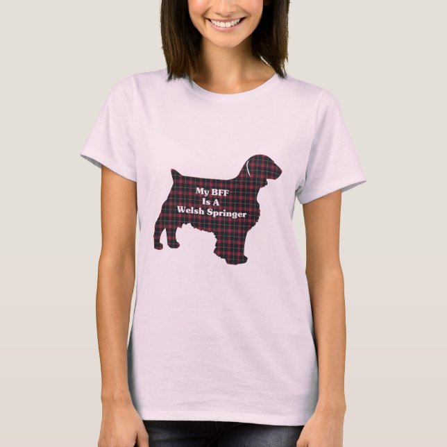 T-shirts Welsh Springer SPANIEL BFF (Frente)