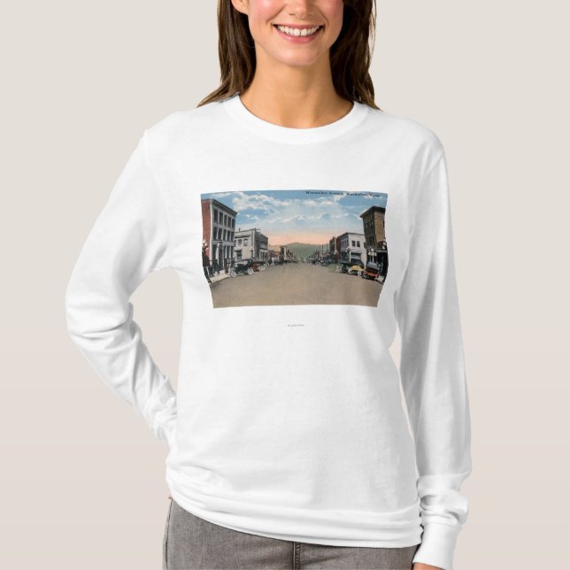 T-shirts Wenatchee, cena da avenida de WashingtonWenatchee (Frente)