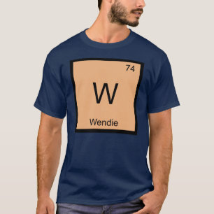 T-shirts Wendie Nome Química Elemento Tabela Periódica